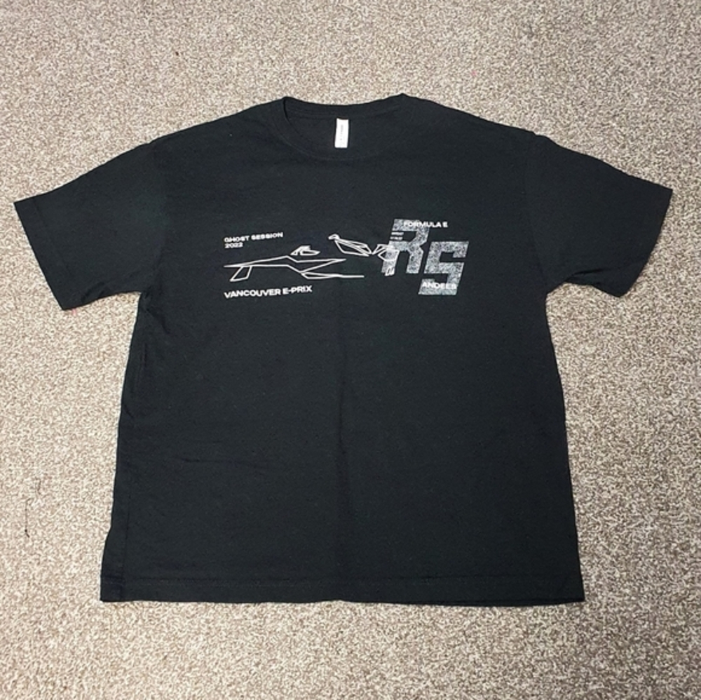 Rare Formula E Vancouver E-Prix 2022 "Ghost Session" Driver T-Shirt Size L